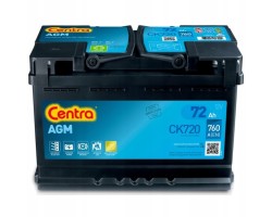 CAR BATTERY CENTRA AGM 72AH 760A CK700 NEW CK720