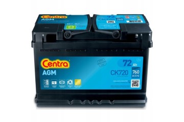 CAR BATTERY CENTRA AGM 72AH 760A CK700 NEW CK720