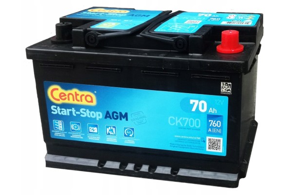 CAR BATTERY CENTRA AGM 72AH 760A CK700 NEW CK720 Part manufacturer Centra