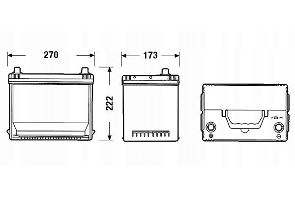 Battery Centra Futura CA755 12V 75Ah 630A L 3 YEARS WARRANTY Catalog number of the part CA755