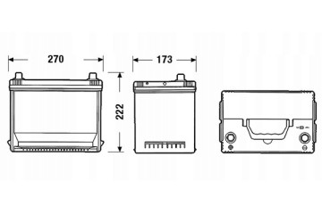 Battery Centra Futura CA755 12V 75Ah 630A L 3 YEARS WARRANTY Catalog number of the part CA755