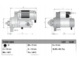 STARTER DSN1385 DENSO