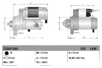 STARTER DSN1385 DENSO