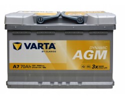 BATTERY VARTA A7 AGM 12V 70Ah 760A START STOP
