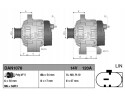 Alternator DAN1078 DENSO Car type passenger cars