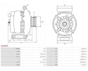 ALTERNATOR 90A A3058PR AS PL MERCEDES Car type cargo vans passenger cars