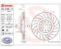 Brake disc Brembo VW Passat 10 perforated front OEM Part manufacturer Brembo
