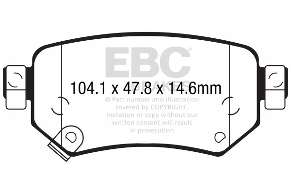 YELLOWSTUFF EBC brake pads Mazda 6 GJ 6 GL Mazda 6 EAN GTIN 5039222422876