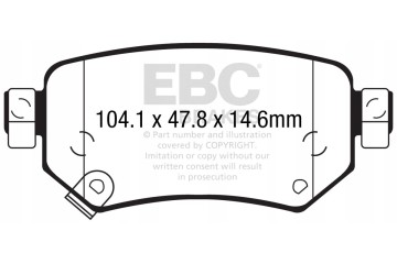 YELLOWSTUFF EBC brake pads Mazda 6 GJ 6 GL Mazda 6 EAN GTIN 5039222422876