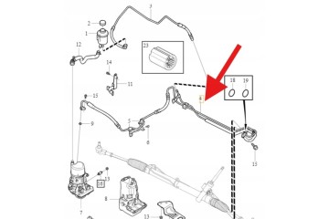 Power steering cable Volvo XC60 2011 OE 32400231 Catalog number of the part 32400231