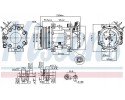 COMPRESSOR AIR CONDITIONING COMPRESSOR 89076 NISSENS Car type buses cargo vans passenger cars