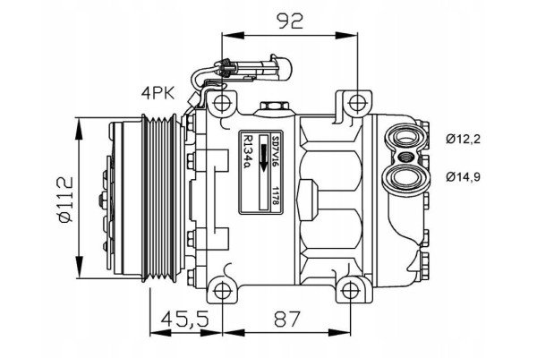 NRF AIR CONDITIONING COMPRESSOR CITROEN JUMPER 06 Catalog number of substitutes AHE 77618 AHE 77618N AHE 78618 AHE 78618 A Airst
