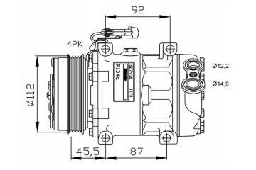NRF AIR CONDITIONING COMPRESSOR CITROEN JUMPER 06 Catalog number of substitutes AHE 77618 AHE 77618N AHE 78618 AHE 78618 A Airst