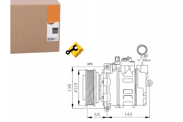 NRF AIR CONDITIONING COMPRESSOR VW 7SBU16C Catalog number of substitutes Airstal 10 0032 Airstal 105 0032 Airstal 107 0009 ALANK