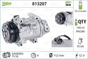 VALEO 813207 air conditioning compressor Car type buses cargo vans passenger cars