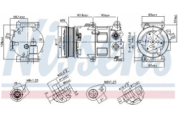Compresor de aire acondicionado Nissens 890418