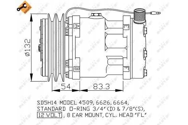 COMPRESSOR AIR CONDITIONING COMPRESSOR 32798 NRF Quality of parts according to GVO Q original with factory logo OEM OES