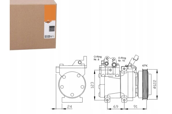 NRF AIR CONDITIONING COMPRESSOR KIA SPORTAGE 2 016V 04 HYUNDAI ELANTRA 2000 20 Version European
