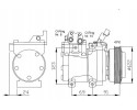 NRF AIR CONDITIONING COMPRESSOR KIA SPORTAGE 2 016V 04 HYUNDAI ELANTRA 2000 20 Catalog number of the original HYUNDAI 9770109000