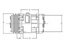 Universal compressor air conditioning compressor model SD7H15 Quality of parts according to GVO Z replacement