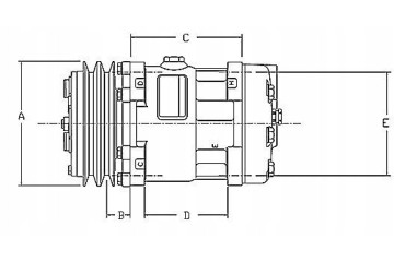 Universal compressor air conditioning compressor model SD7H15 Quality of parts according to GVO Z replacement