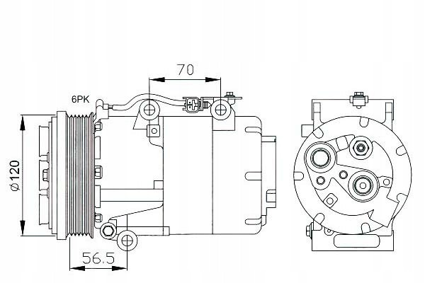 NRF AIR CONDITIONING COMPRESSOR FORD GALAXY KUGA VOLVO C30C S40 03 EAN GTIN 8718042016928