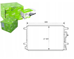 Air conditioning condenser for VW A4 04