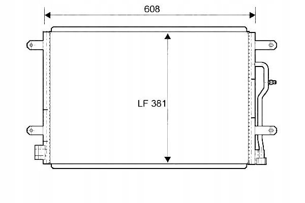 Air conditioning condenser for VW A4 04 Catalog number of the part 818190
