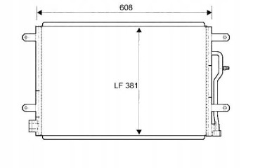 Air conditioning condenser for VW A4 04 Catalog number of the part 818190