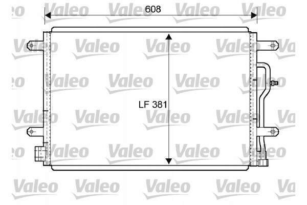 Air conditioning condenser for VW A4 04 Quality of parts according to GVO Q original with factory logo OEM OES