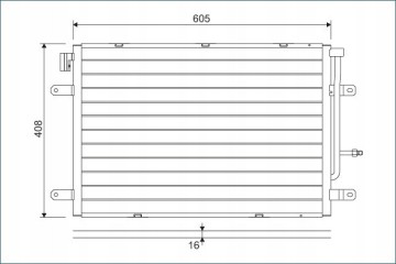 Air conditioning condenser for VW A4 04 Catalog number of the original AUDI FAW 8E0260403T AUDI 8E0260403AA AUDI 8E0 260 403 AA 