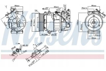 COMPRESSOR AIR CONDITIONING COMPRESSOR 890299 NISSENS Product weight with unit packaging 11 kg