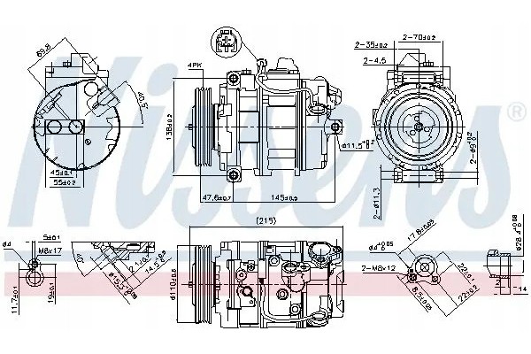 COMPRESSOR AIR CONDITIONING COMPRESSOR 89359 NISSENS Car type passenger cars