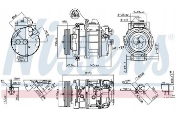 COMPRESSOR AIR CONDITIONING COMPRESSOR 89359 NISSENS Car type passenger cars