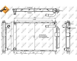 NRF 350055 Condenser air conditioning