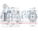 COMPRESSOR AIR CONDITIONING COMPRESSOR 89093 NISSENS Quality of parts according to GVO Q original with factory logo OEM OES