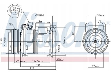 COMPRESSOR AIR CONDITIONING COMPRESSOR 89093 NISSENS Quality of parts according to GVO Q original with factory logo OEM OES