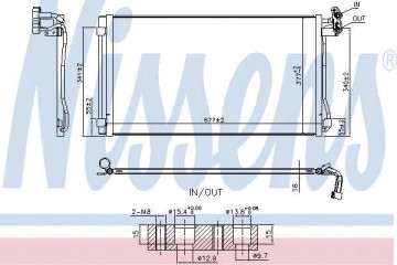 Nissens 940793 Condensador con deshumidificador para Seat Alhambra 15-