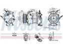 COMPRESSOR AIR CONDITIONING COMPRESSOR 890589 NISSENS Packaging status original