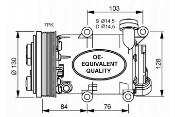 AIR CONDITIONING COMPRESSOR FORD TRANSIT 06 14 NRF