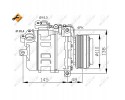 NRF AIR CONDITIONING COMPRESSOR BMW E46 Catalog number of the original BMW 64526915388 BMW 64526916232 BMW 64526918000 BMW 64526