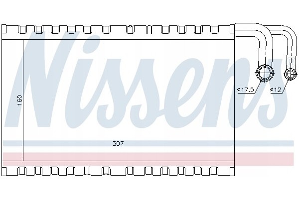 Evaporator air conditioning NISSENS 92235 Part manufacturer Nissens