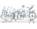 COMPRESSOR AIR CONDITIONING COMPRESSOR 89043 NISSENS BMW Car type passenger cars