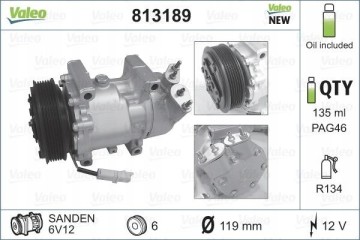 VALEO 813189 air conditioning compressor Part manufacturer Valeo