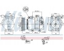 COMPRESSOR AIR CONDITIONING COMPRESSOR 890232 NISSENS Product weight with unit packaging 11 kg