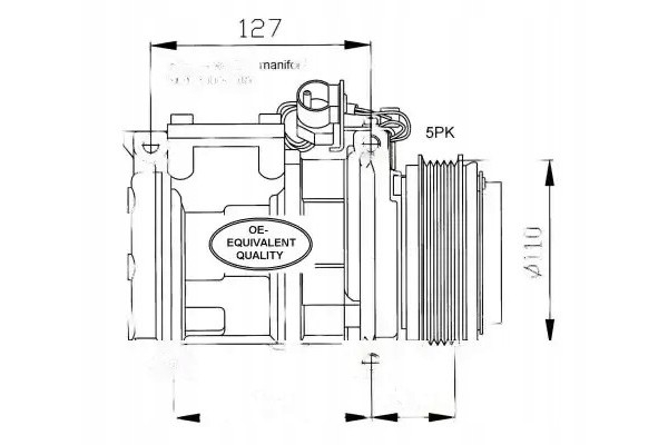 COMPRESSOR AIR CONDITIONING COMPRESSOR 32048 NRF