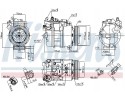COMPRESSOR AIR CONDITIONING COMPRESSOR 89417 NISSENS Quality of parts according to GVO Q original with factory logo OEM OES