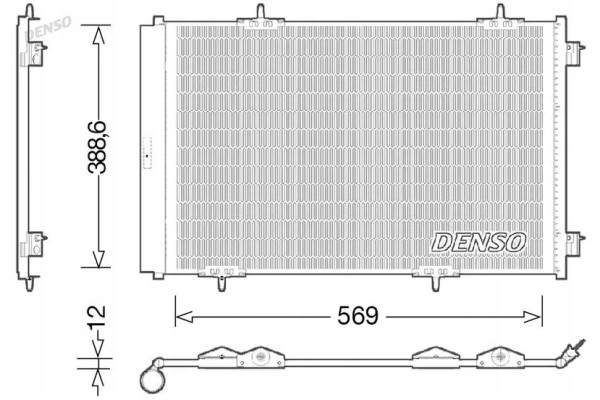 CONDENSER AIR CONDITIONING COOLER DCN21030 DENSO Packaging status original