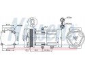COMPRESSOR AIR CONDITIONING COMPRESSOR 89068 NISSENS Car type buses cargo vans passenger cars