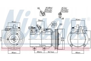 COMPRESSOR AIR CONDITIONING COMPRESSOR 890182 NISSENS Catalog number of substitutes ACAUTO AC 01HA018 ACAUTO AC 03XX02 ACAUTO AC